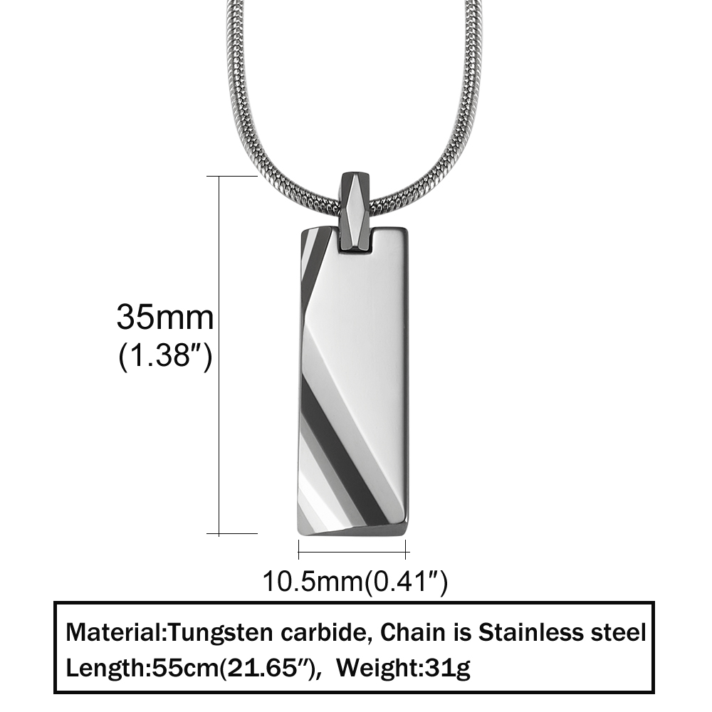 Tungsten Carbide Pendants Men  - Name Necklace Custom のレビューと価格