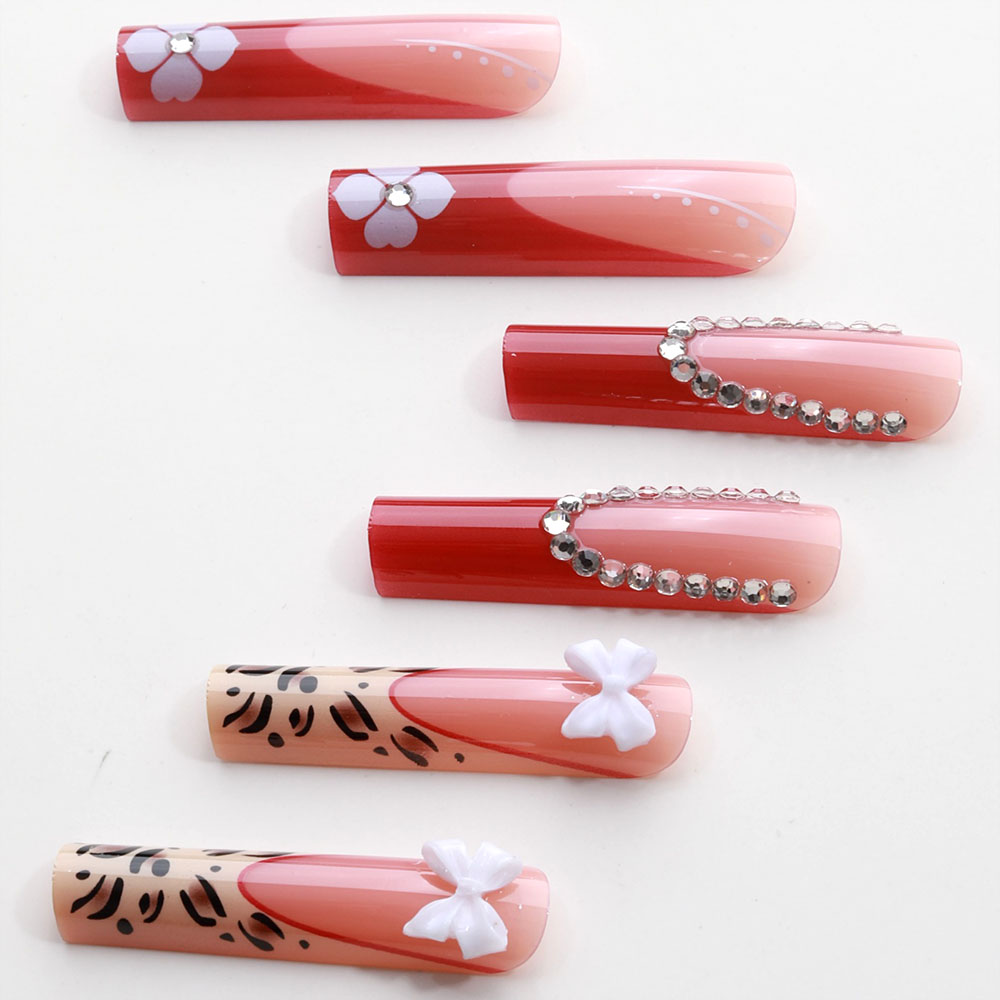 24pcs Wearable Press on Nails  - Pressed Flower Art のレビューと価格