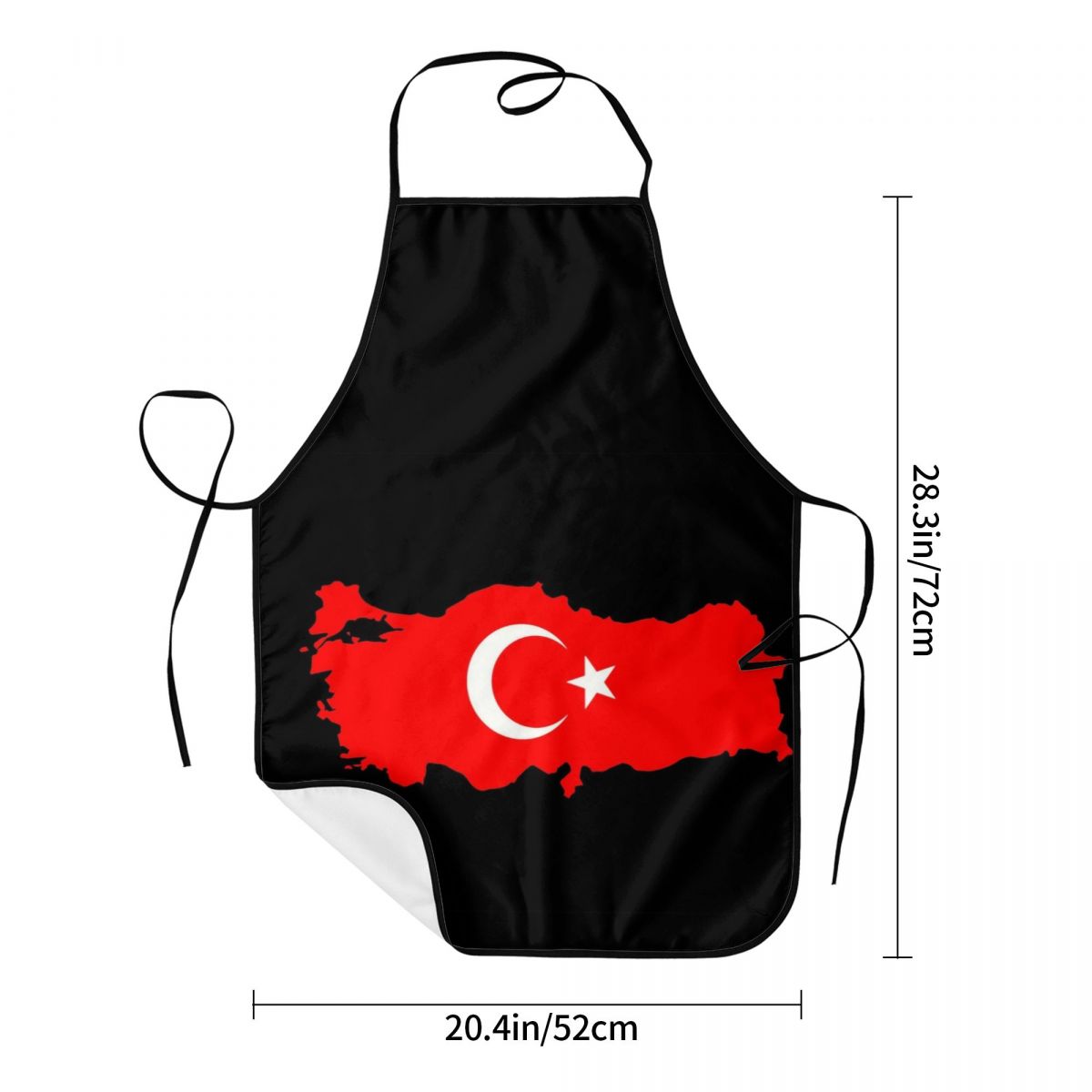 Custom Bib Turkey Flag Map Apr - Custom Star Map のレビューと価格