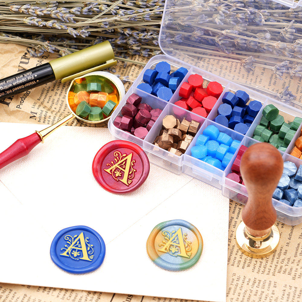 A-Z letter Wax Seal Stamp Kit  - Wax Seal Letter Kit のレビューと価格