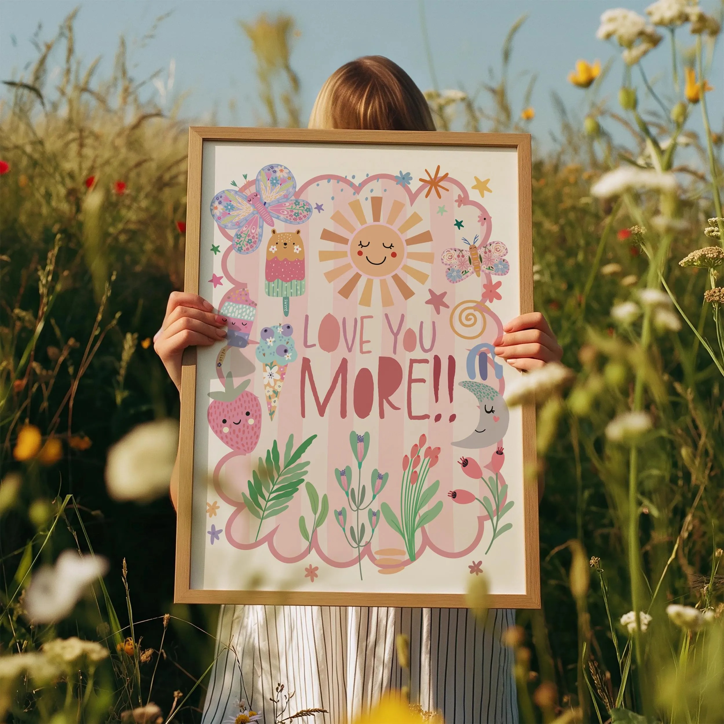 3pcs/set Bohemian Pink Flower  - Personalized Name Box のレビューと価格