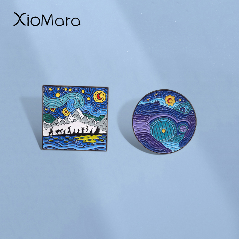 Night Sky Oil Painting Enamel  - Custom Night Sky のレビューと価格