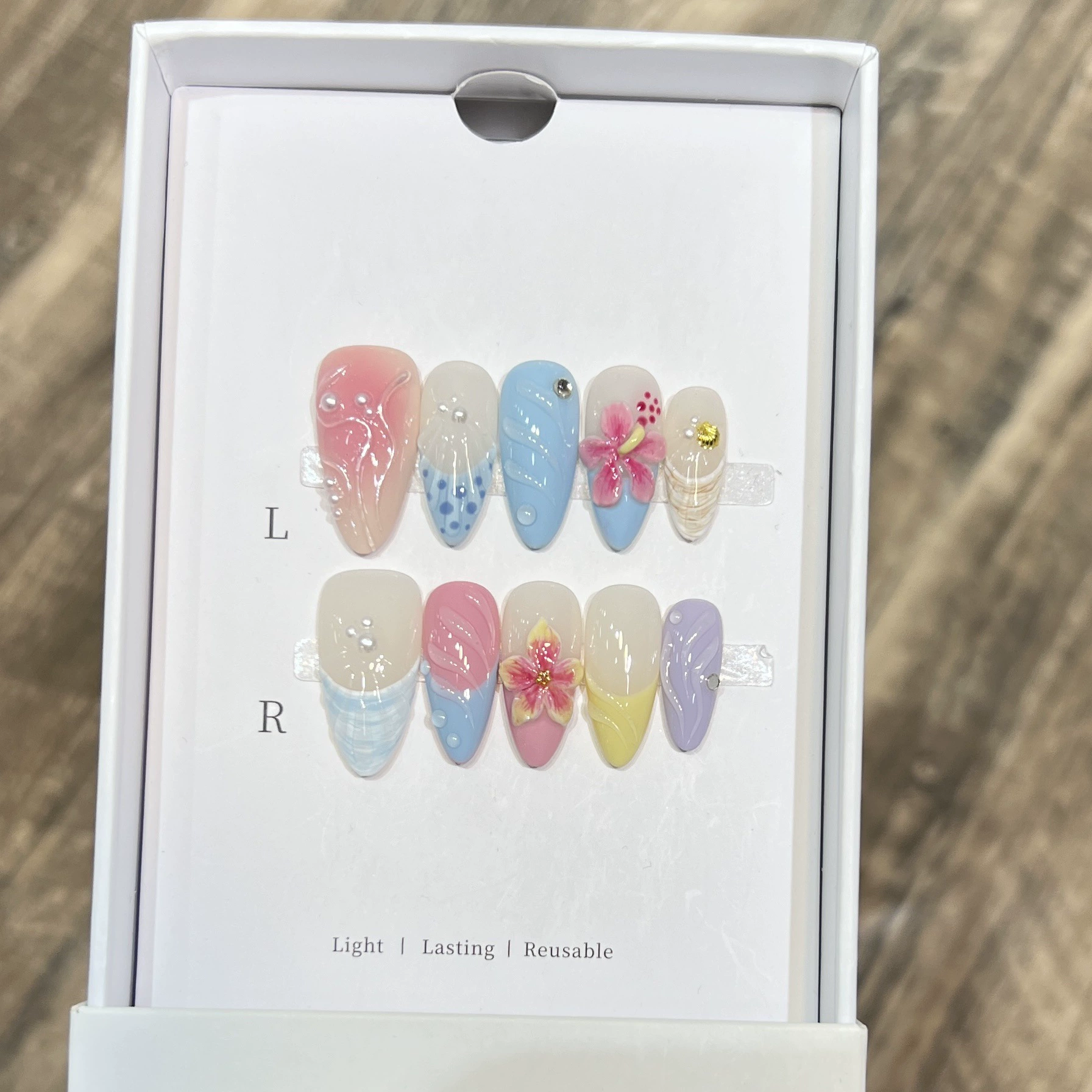 10Pcs Milky Nude Gentle Handma - Pressed Flower Art のレビューと価格