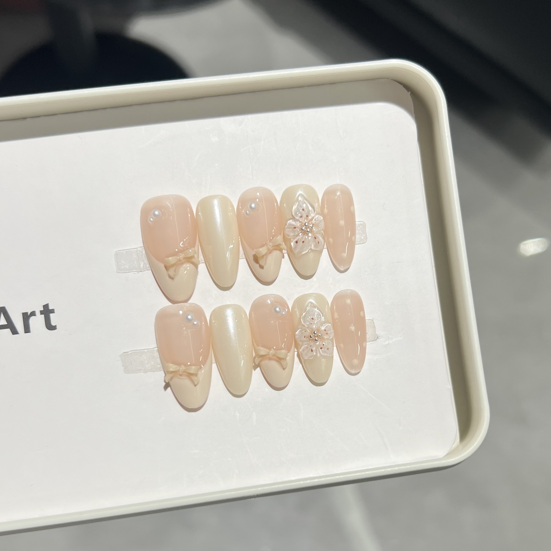 10Pcs Milky Nude Gentle Handma - Pressed Flower Art のレビューと価格