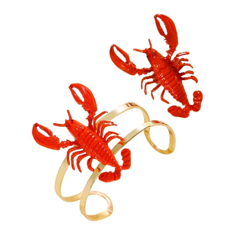 39BB Eye Catching Red Lobster  - Coordinates Bracelet のレビューと価格
