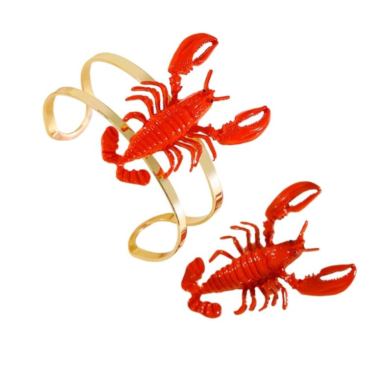 39BB Eye Catching Red Lobster  - Coordinates Bracelet のレビューと価格