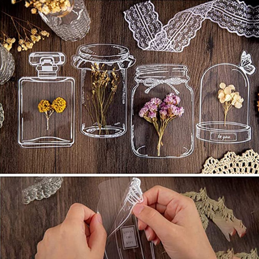 30Pcs Transparent Dried Flower - Dried Flower Bookmark のレビューと価格