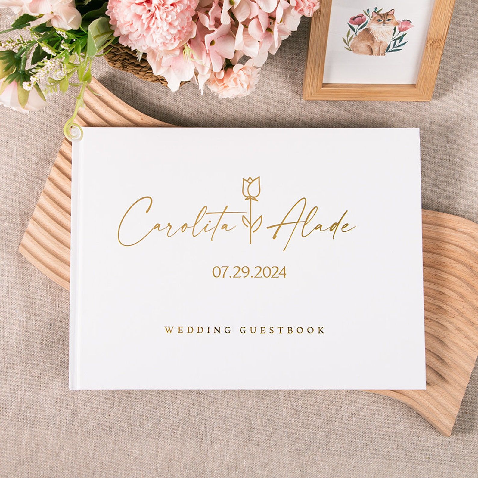 Custom Wedding Guestbook Perso - Custom Photo Book のレビューと価格