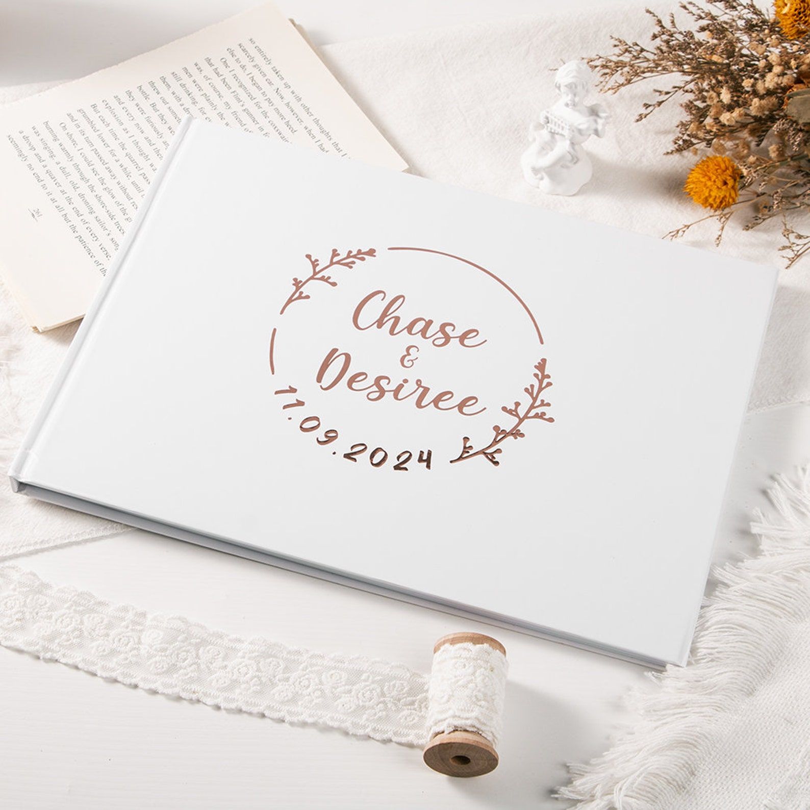 Custom Wedding Guestbook Perso - Custom Photo Book のレビューと価格