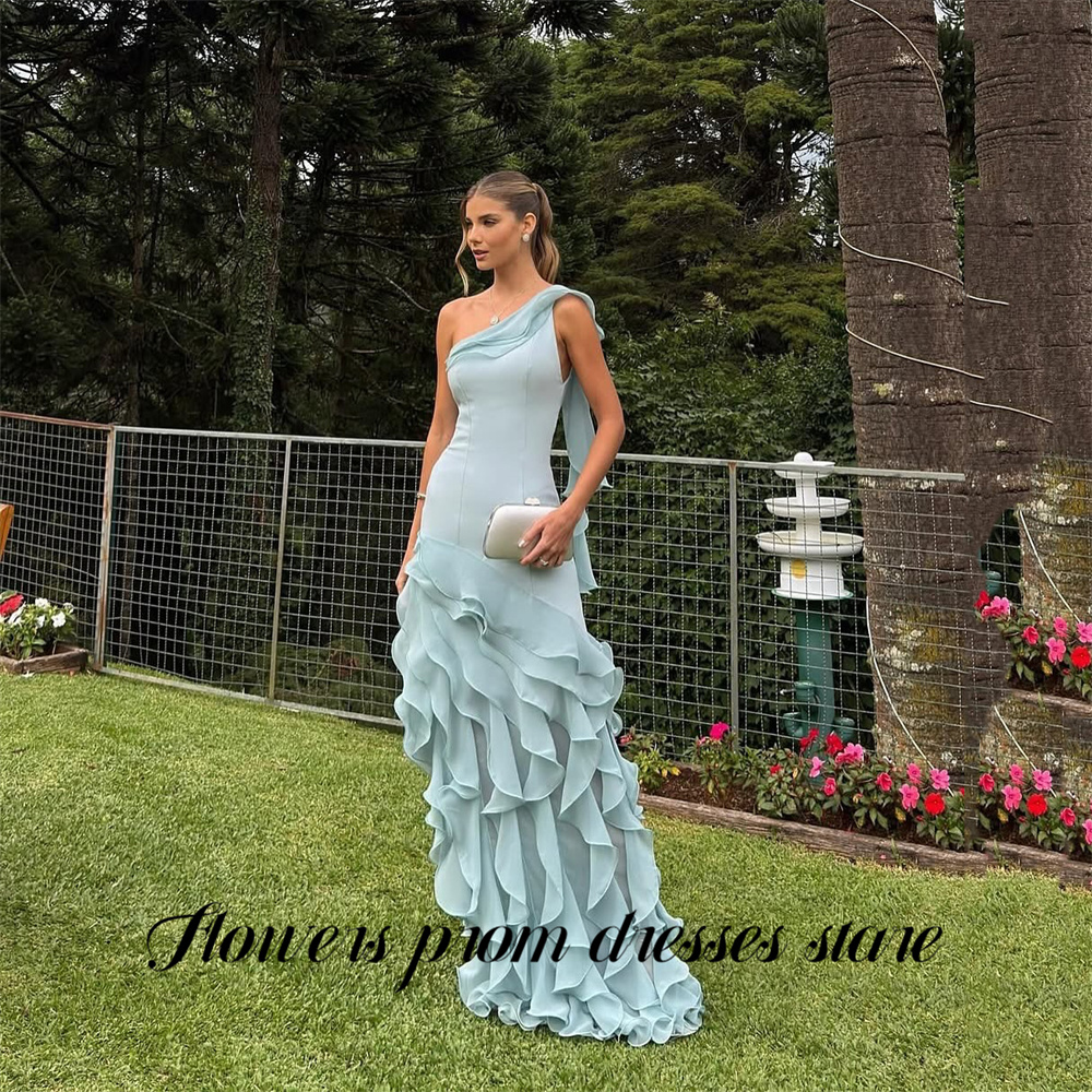 Flowers Sky Blue Party Dress L - Custom Night Sky のレビューと価格